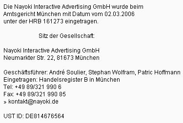 Impressum Ernährungsmagazin
